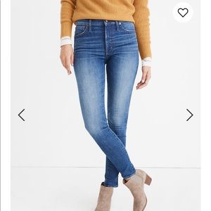 Madewell 9 inch mid rise skinny jeans